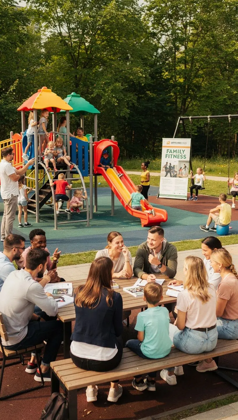 Grupas nodarbības, kurās apmācītāji vada sportistus.