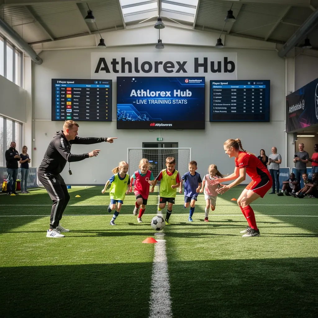 Vingrošanas zāle ar apmierinātiem dalībniekiem treniņu laikā.